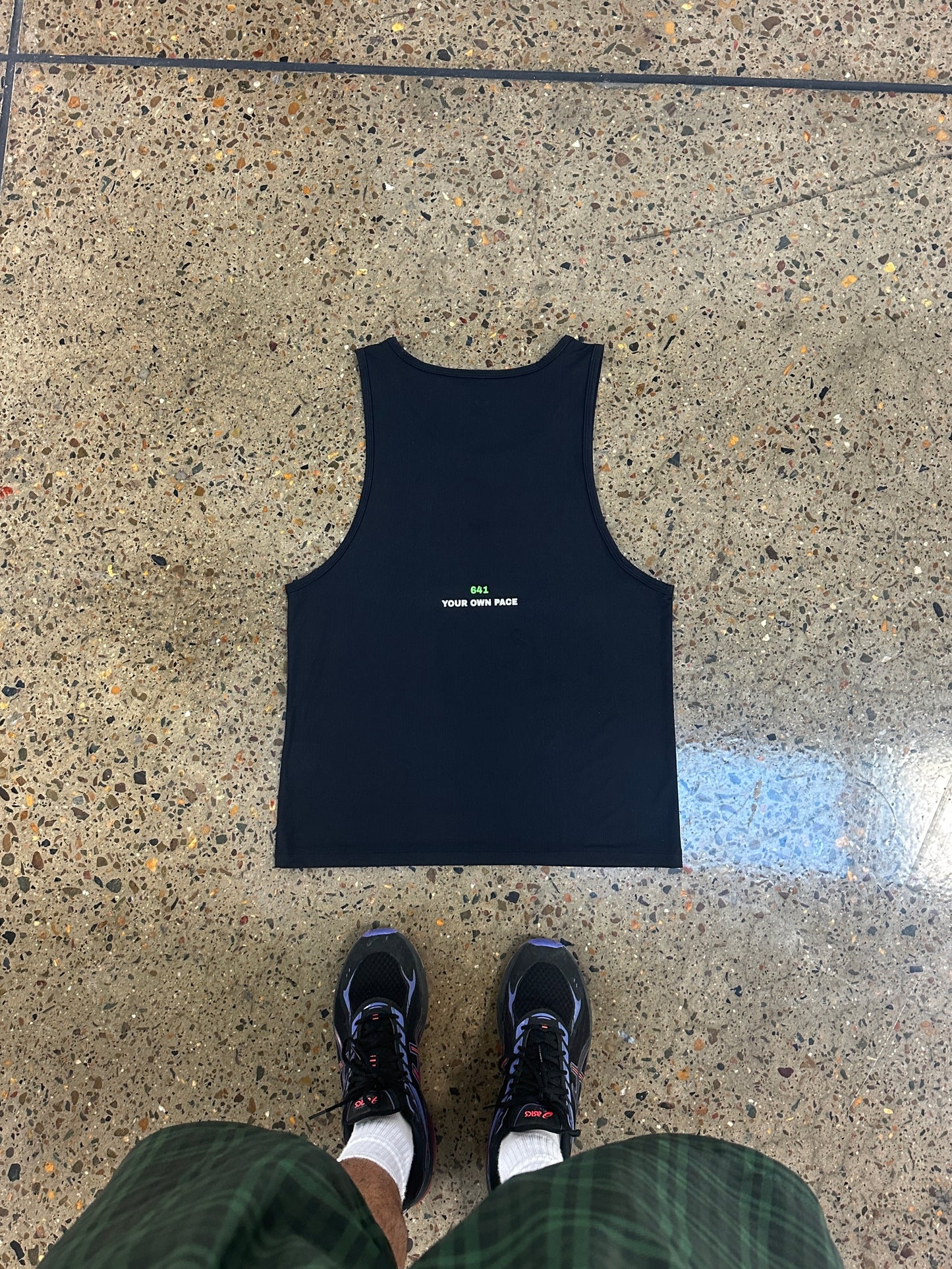 'YOUR OWN PACE' Running Singlet